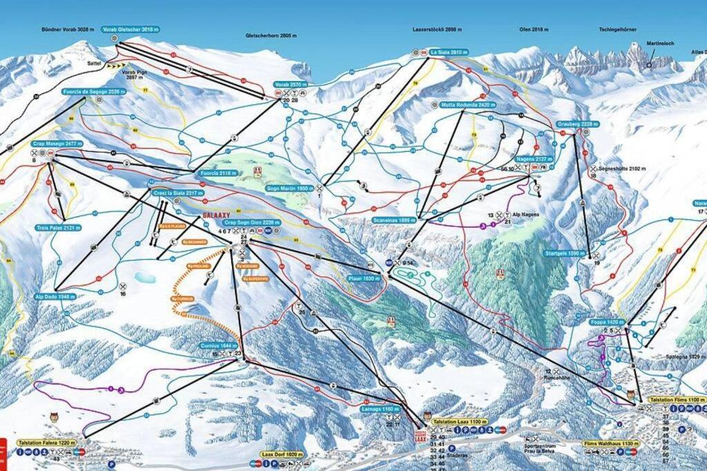 2.5 Room Apartment In Center Of Flims. Ski In/Out Exteriör bild